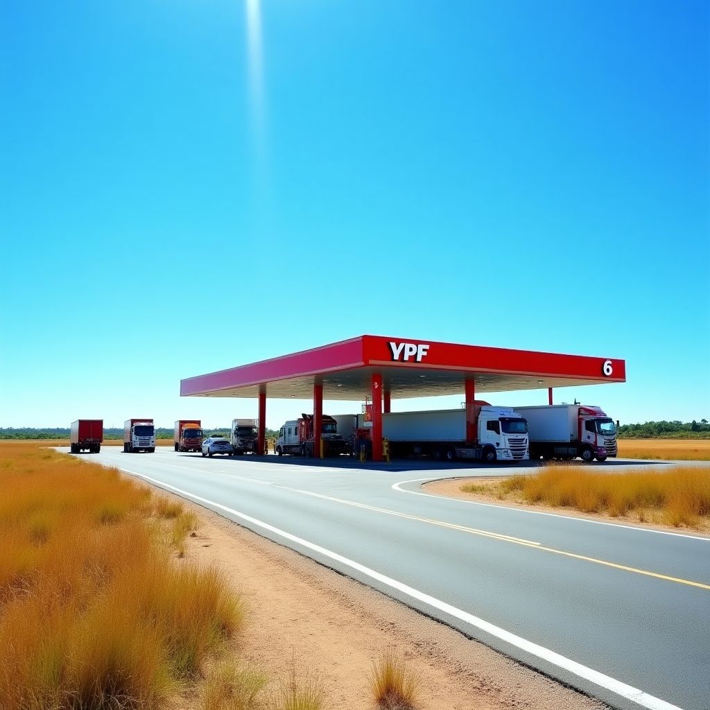 Estación YPF en Ruta